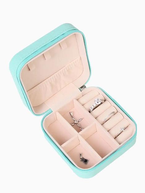 Дорожная шкатулка-футляр для ювелирных изделий (мятный) ОПТ фото 1