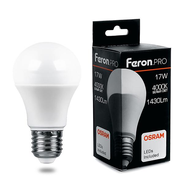 Лампа светодиодная LED 17вт Е27 белый Feron.PRO фото 1