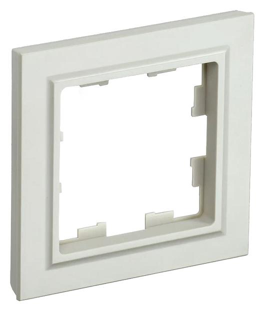 Рамка IEK Brite РУ-1-БрКр BR-M12-K10 1x бежевый (упак.:1шт) фото 1