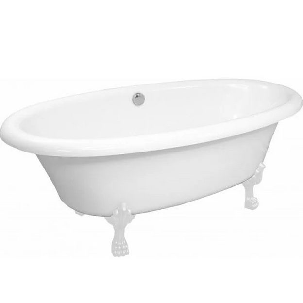 Мраморная ванна Castone «Неона» на лапах фото 1