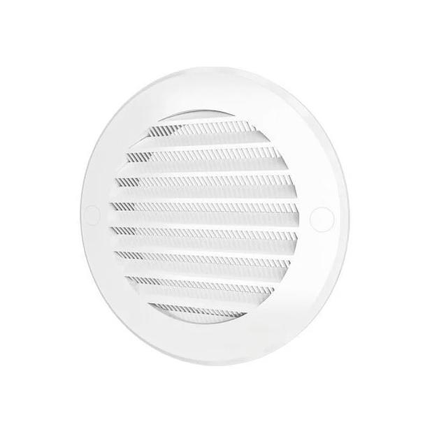 Решетка вентиляционная круглая с сеткой РКС - 12РКС - 150 мм - 125 мм фото 1
