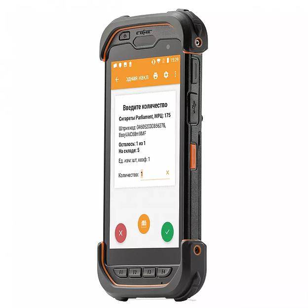 Мобильный терминал АТОЛ Smart.Touch (5,5 ", Android 9, 4Gb/64Gb, 2D SE4710 Imager, IP67, Wi-Fi a/b/g/n/ac, LTE, 13MP Camera, NFC, Bluetooth 5, 5000 mAh) фото 1