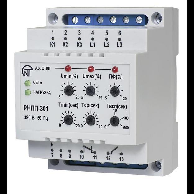 Реле напряжения РНПП-301 3ф НовАтек-Электро 3425600301 фото 1