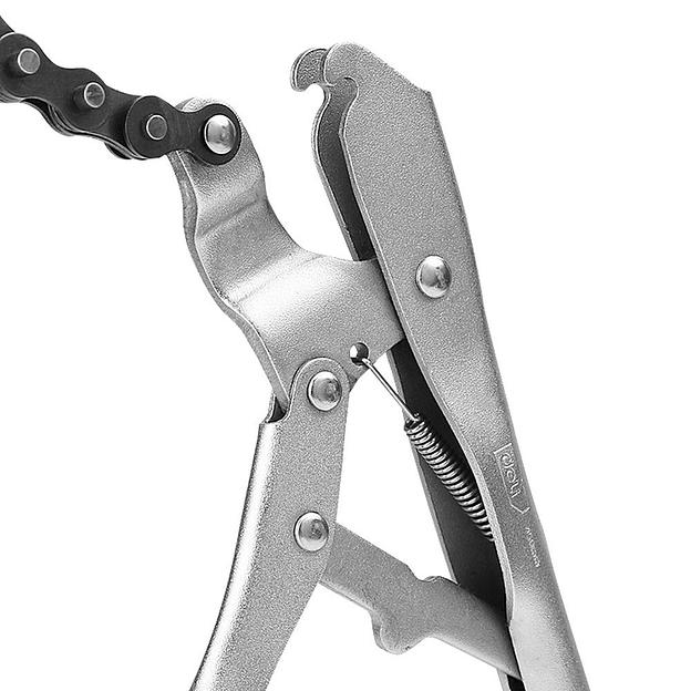 Зажимные клещи цепные с фиксатором Deli DL20018 230мм, длина цепи 450мм, регулировочный винт фото 2