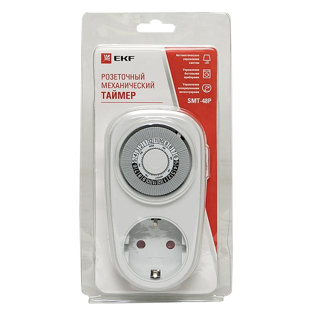 EKF SMT-48p Розеточный механический таймер SMT-48p 16A суточный EKF PROxima фото 2