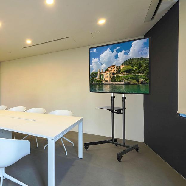 Стойка для телевизора Cactus CS-ST31, 37-75", напольный, мобильный, черный [cs-st31bk] фото 10