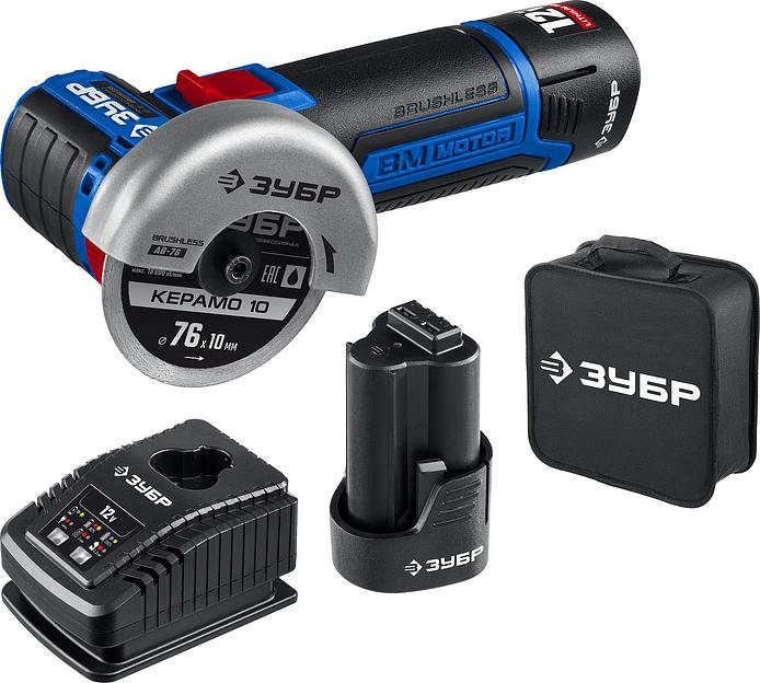 Углошлифовальная машина Зубр AB-76-22 20000об/мин рез.шпин.:M5 d=76мм фото 1