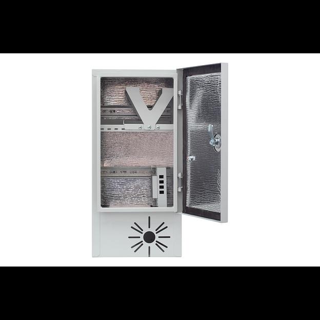 Шкаф уличный серии Real1, 522х252х310, RAL7035, с утеплителем фото 1