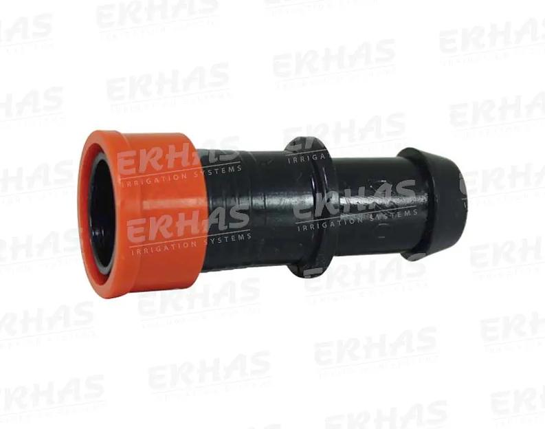Ниппель с кольцом для капельной ленты с уплотнительной резинкой Erhas ОПТ фото 1