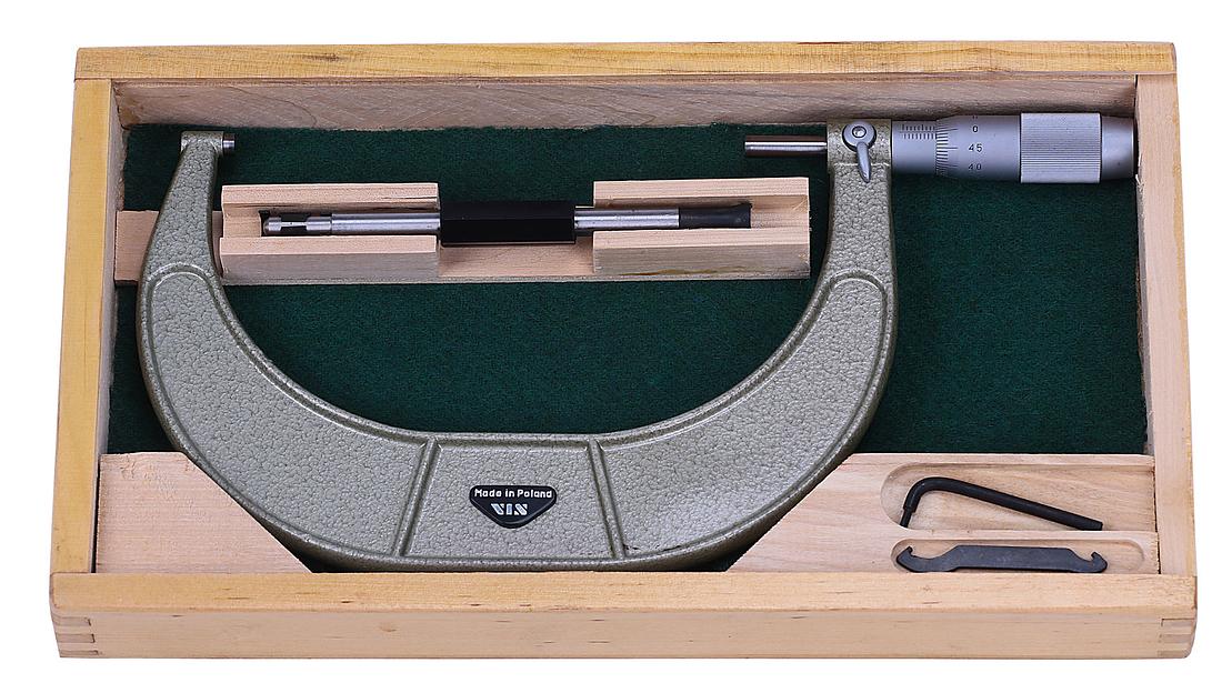 Микрометр гладкий МК- 150 0,01 (Польша) VIS с поверкой фото 7