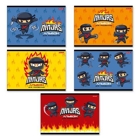 Альбом для рисования, А4, 16л., на скобе, 100 г/м2, Юный ниндзя, SVETOCH 16АЛСК4_1_3_9 фото 1