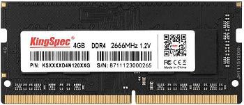 Память DDR4 4Gb 2666MHz Kingspec KS2666D4N12004G OEM PC4-21300 SO-DIMM 260-pin 1.35В фото 1