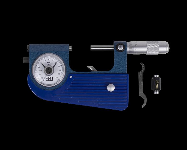 Микрометр рычажный МР- 50 0,001 ЧИЗ +/-70 с поверкой фото 1
