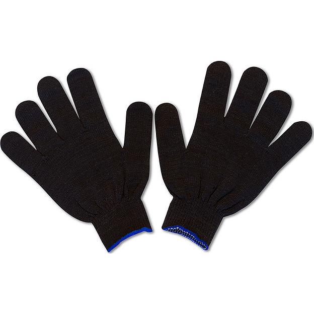 Перчатки 4 нити х/б 10 класс чёрные ОПТ фото 1