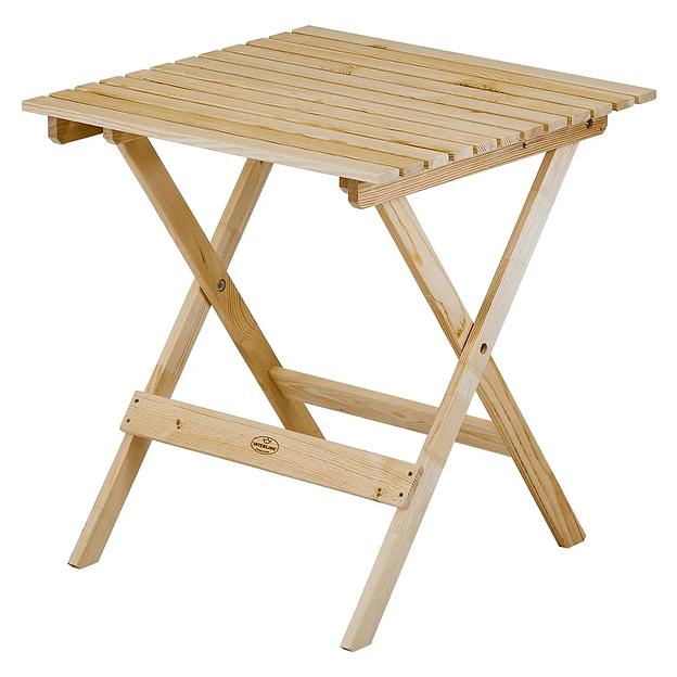 Стол деревянный садовый складной, натуральный, 65х65 см, Вильма, опт фото 3