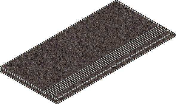 Ступень Italon Контемпора X2 Закруглённая Грип Правая Карбон фото 1