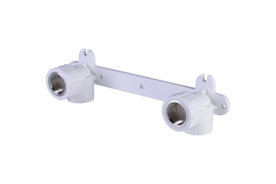 Комплект настенный для смесителя 20x1/2' ВР полипропиленовый PPR белый фото 4