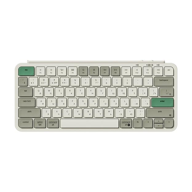 Беспроводная ультратонкая клавиатура Keychron B1 Pro, 77 клавиш, ножничные переключатели, цвет Retro Green фото 1