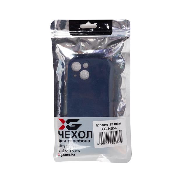 Чехол для телефона  X-Game  XG-HS54  для Iphone 13 mini  Силиконовый  Тёмно-синий  Пол. пакет фото 3