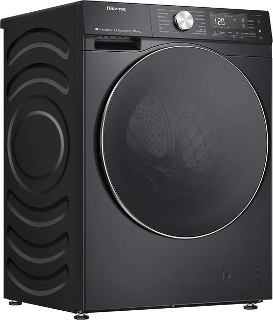 Стиральная машина Hisense WD5S1045BB класс: A загр.фронтальная макс.:10.5кг (с сушкой) черный фото 3