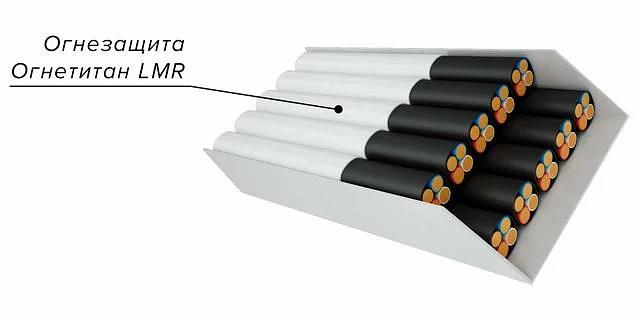 «Огнетитан LMR» огнезащитная атмосферостойкая краска для кабеля ОПТ фото 1
