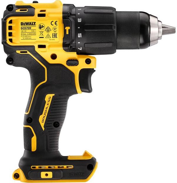 Дрель-шуруповерт DeWalt DCD709N-XJ аккум. патрон:быстрозажимной фото 2
