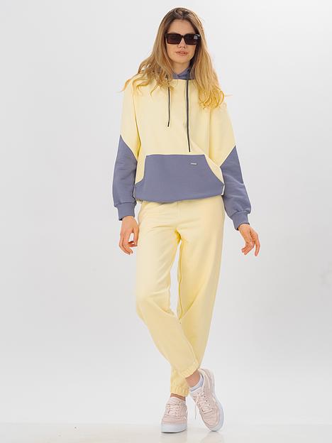 Костюм женский «Геометрия 2», молочный основной/мрамор, опт фото 1