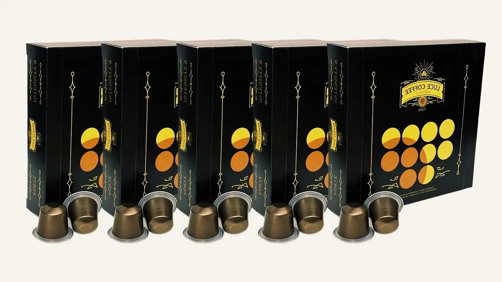 Кофе в капсулах набор LUCE COFFEE ESPRESSO 9 FORTE, 100 капсул ОПТ фото 1