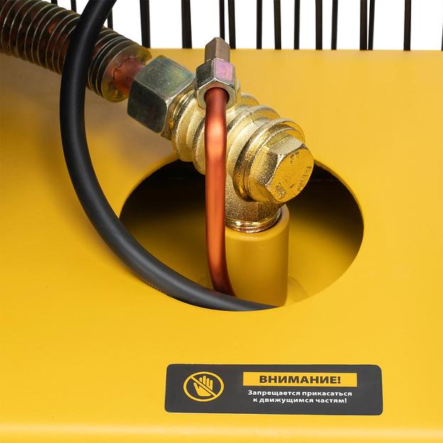 Компрессор поршневой Denzel BCV2300/100 масляный 440л/мин 100л 2300Вт желтый/черный фото 10