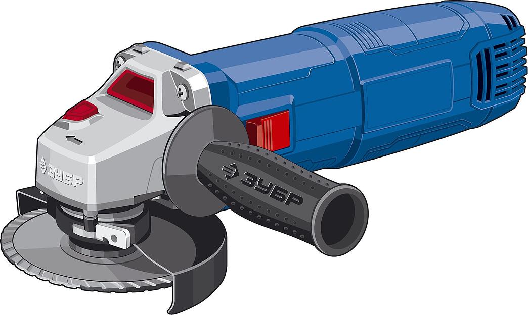 Углошлифовальная машина Зубр УШМ-П125-750 750Вт 11000об/мин рез.шпин.:M14 d=125мм фото 1