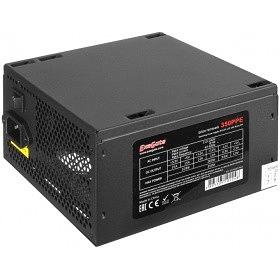 Exegate EX260637RUS-S Блок питания 350W ExeGate 350PPE, ATX, SC, black, APFC, 12cm, 24p+4p, PCI-E, 5*SATA, 3*IDE, FDD + кабель 220V с защитой от выдергивания фото 1