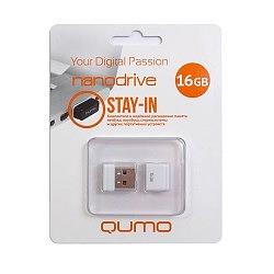 USB 2.0 QUMO 16GB NANO [QM16GUD-NANO-W] White фото 1
