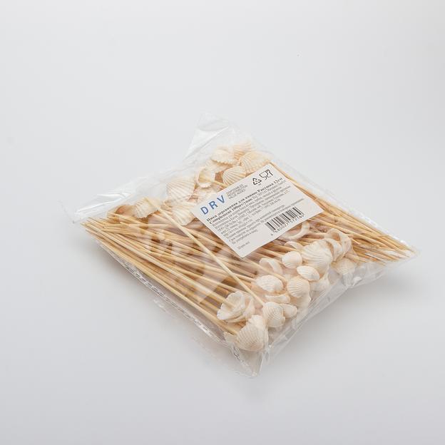 Пика декоративная ракушка 120мм 100шт фото 1