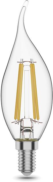 Лампа филам. Gauss Filament 11Вт цок.:E14 свеча 220B св.свеч.бел.теп. CF35 (упак.:10шт) (104801111) фото 2