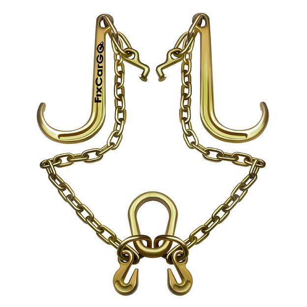 J крюки 361 мм. двухсторонние с цепью, укорачивающими и R крюками фото 1