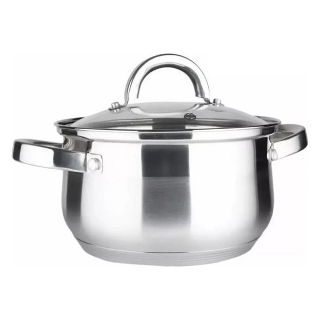 Кастрюля Bella Cucina 2,1 л со стеклянной крышкой 16 см, арт.BC-2145 ОПТ фото 1