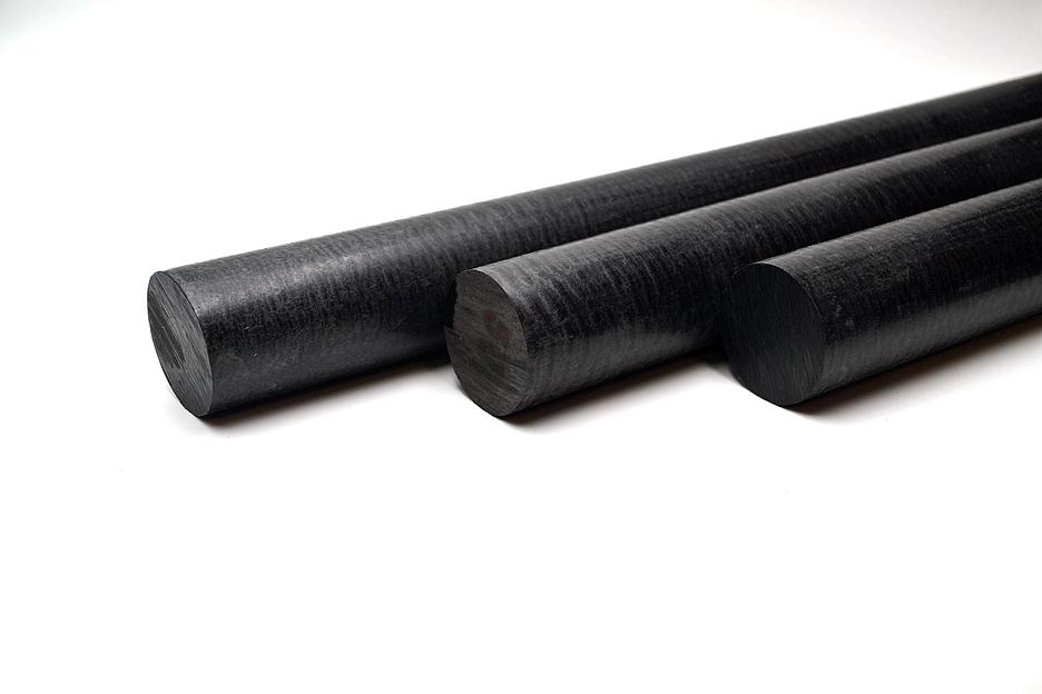 Полиацеталь черный стержень ПОМ-С Ф 50 мм (L=1000 мм, ~3,0 кг) фото 1