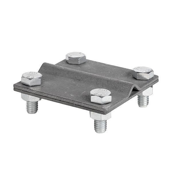 Зажим универсальный полоса 40 - прут 10 (пластина 70x70мм) HZ PROxima фото 1