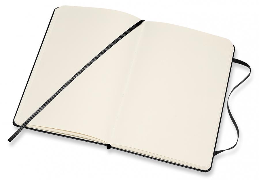 Блокнот Moleskine CLASSIC QP052 Medium 115x180мм 208стр. нелинованный твердая обложка черный фото 4