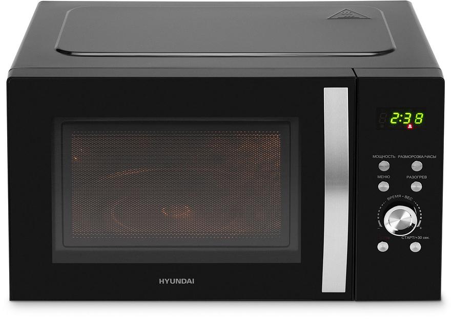 Микроволновая Печь Hyundai HYM-D2078 23л. 800Вт черный/серебристый фото 8