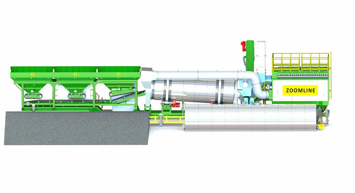 Мобильный барабанный асфальтный завод ZAP-CM40 ZOOMLINE, под заказ фото 2