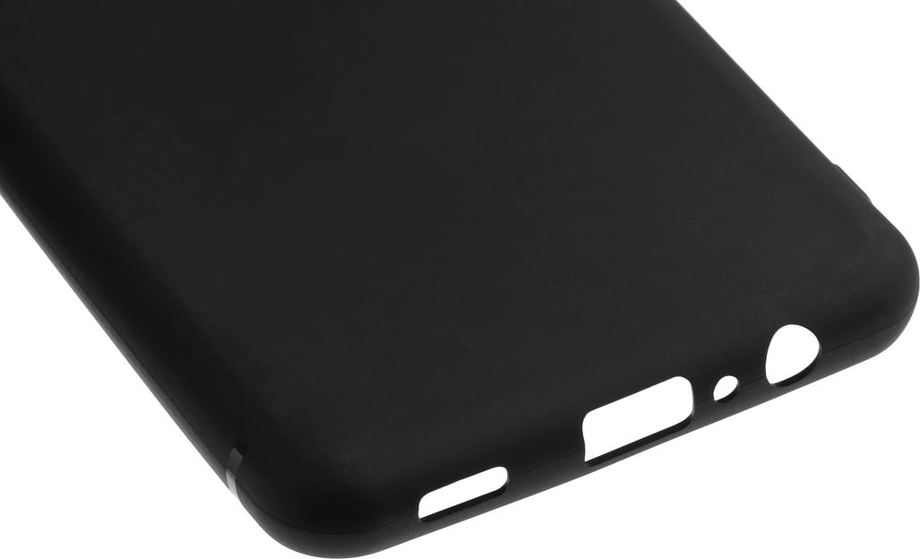 Чехол (клип-кейс) BoraSCO для Samsung Galaxy A12 черный (матовый) (39790) фото 3