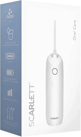 Ирригатор Scarlett SC-WF03 портатив. белый фото 3