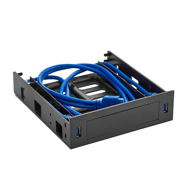 Exegate EX280445RUS Салазки (переходник) для установки HDD 2.5/3.5" в отсек 5.25" с 2*USB3.0 Exegate HD-2U3 фото 1