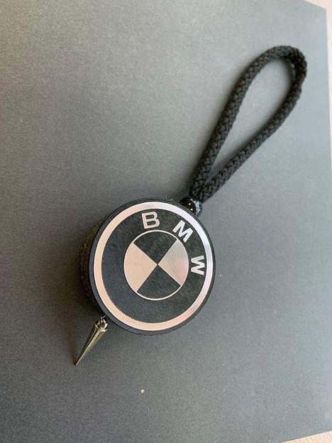 Ароматизатор воздуха для автомобиля «Диск» BMW подвесной, серебро ОПТ фото 2