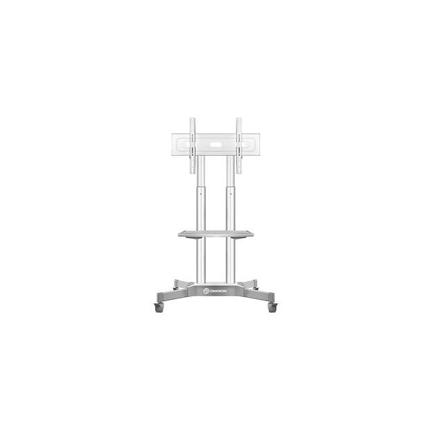 Стойка для телевизора ONKRON TS1351, 32-65", напольный, мобильный, белый фото 1