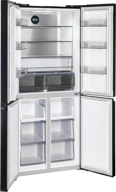 Холодильник Nordfrost RFQ 450 NFGB 3-хкамерн. черный глянц. инвертер фото 9