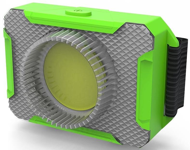 Фонарь налобный Gauss GFL305 зеленый 3Вт лам.:светодиод. AAAx3 (GF305) фото 1