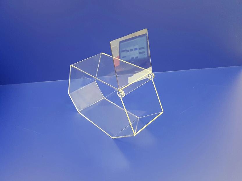 Диспенсер из прозрачного акрила для снеков, орехов, мармелада.  1 секция 120мм. фото 3