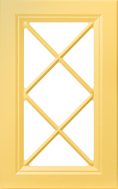 Мебельный фасад-витрина Икс (Форт) «АРТиКА», желтый, опт фото 1